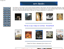 Tablet Screenshot of new-classics.co.uk